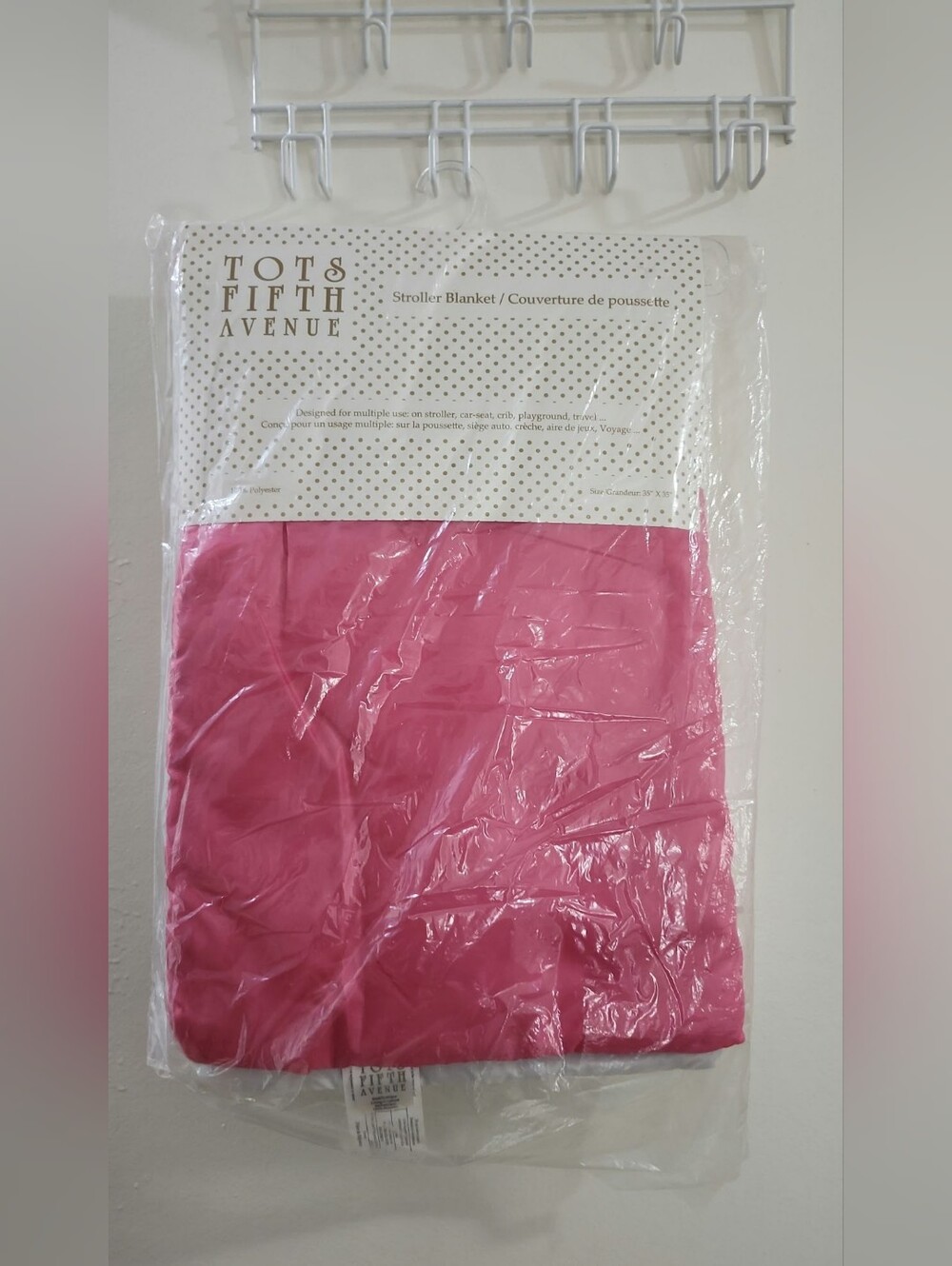 Pink Stroller Blanket New